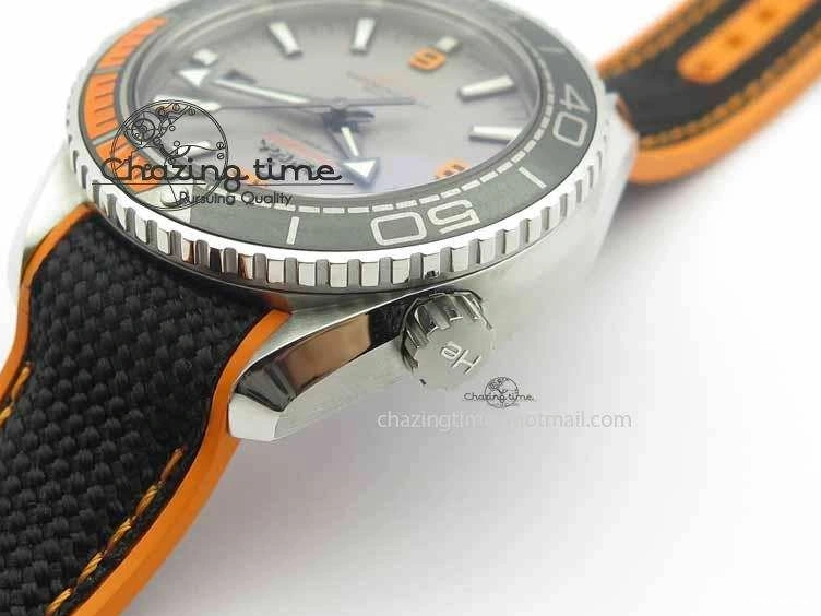 0206 UrbanStyle Planet Ocean 2016 43.5mm SS OM 1:1 Best Edition Gray Dial On Black Nylon Strap A 8168